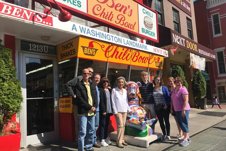 Visit iconic DC eateries (and possibly met owners like the amazing Virginia Ali, pictured in white!)